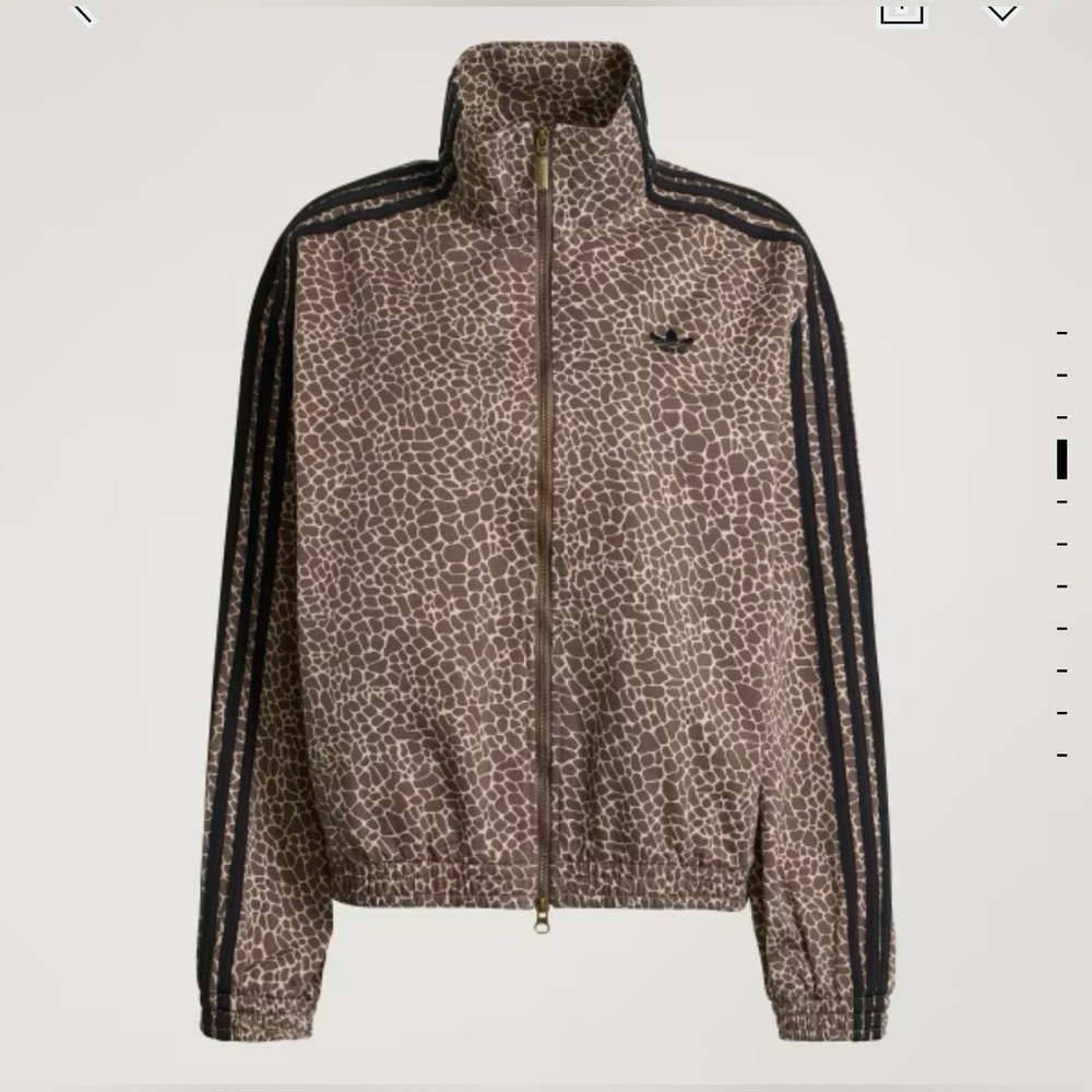 Adidas Women's FIREBIRD OVERSIZED AOP DENIM JACKET